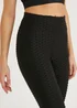 Souluxe Black Ruched Sports Leggings - 8 Image 2