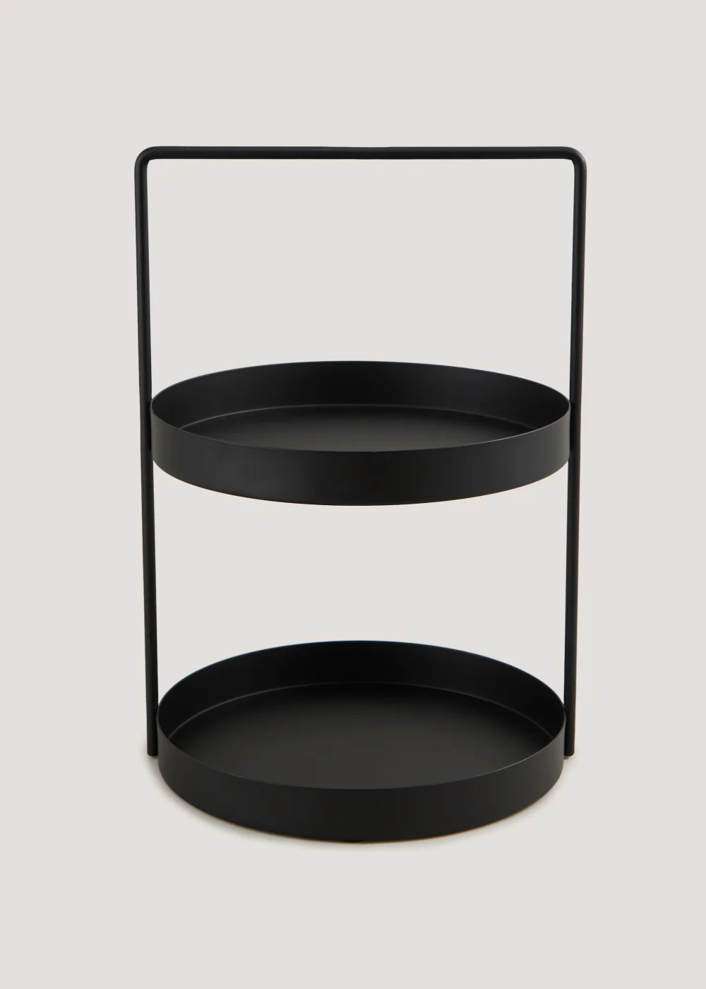 Black Metal 2 Tier Circle Caddy Image 1