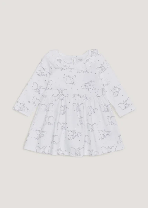 Baby White Disney Dumbo Dress (Newborn-12mths) - Newborn Image 1