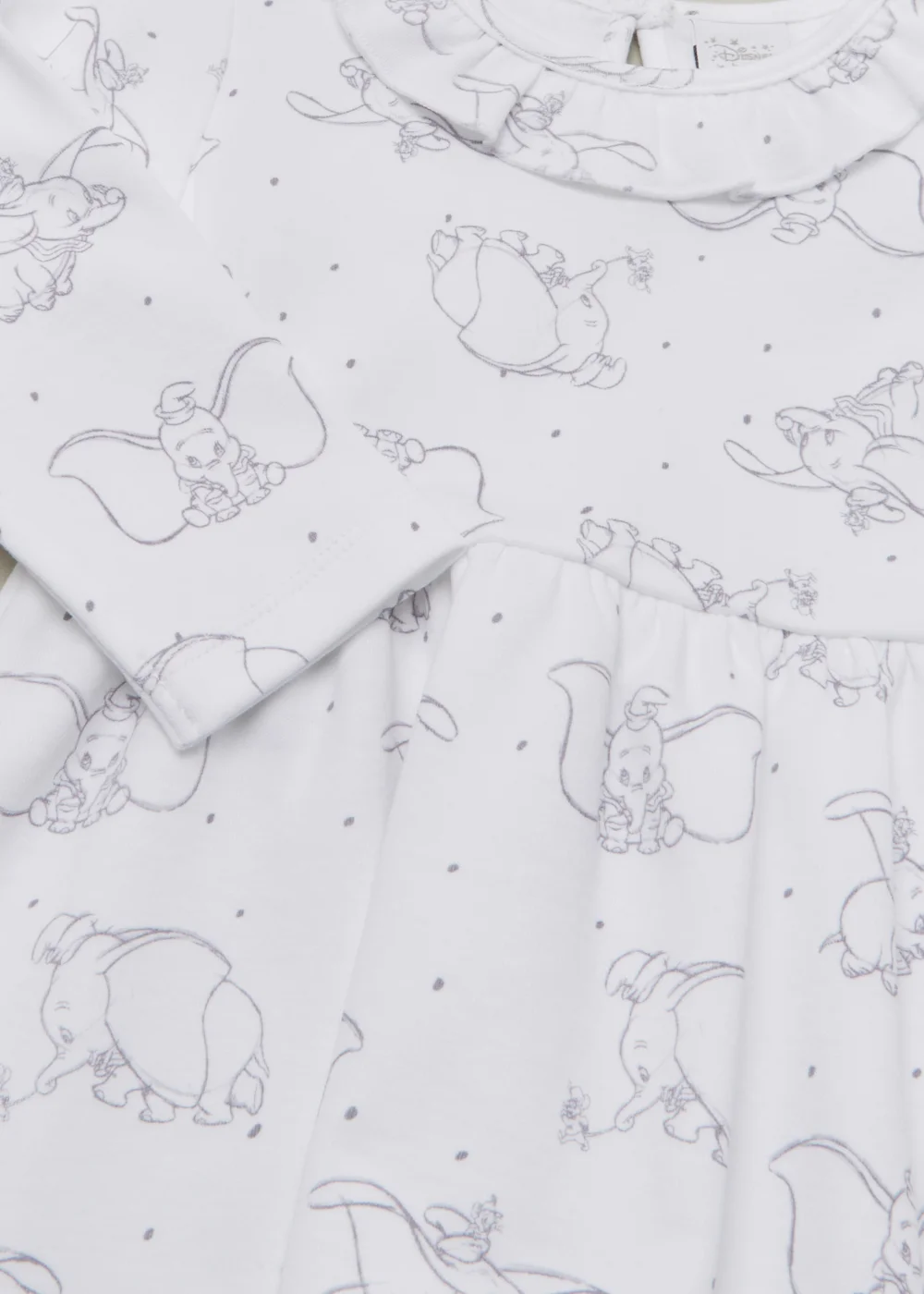 Baby White Disney Dumbo Dress (Newborn-12mths) - Newborn Image 2