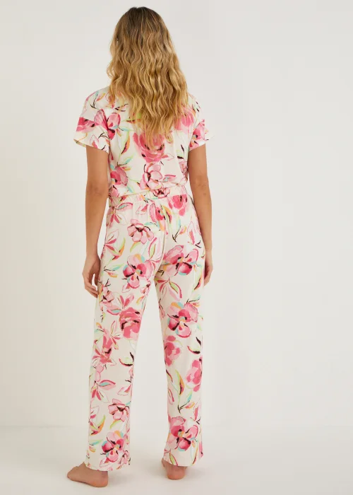 Cream Floral Pyjama Bottoms - Extra small Image 3