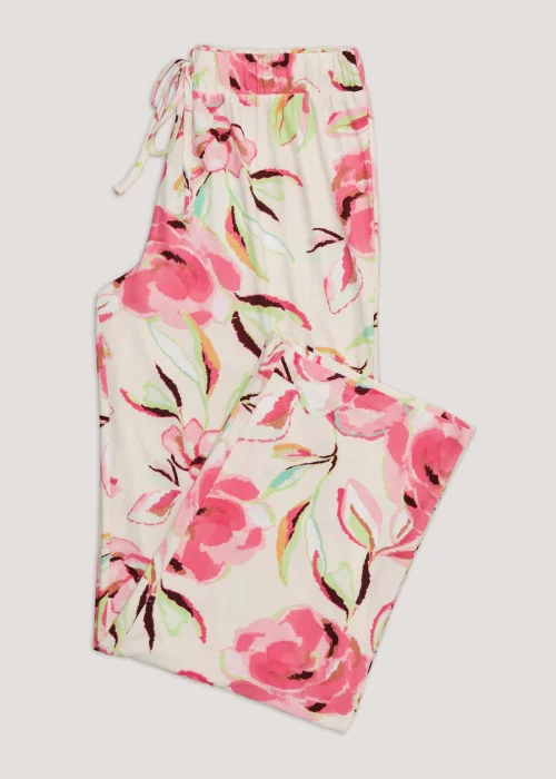 Cream Floral Pyjama Bottoms - Extra small Image 4