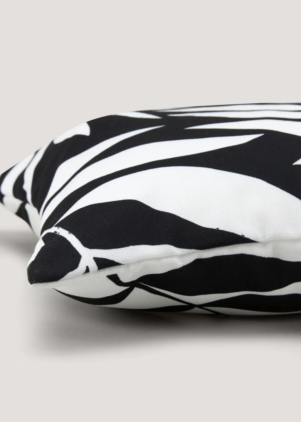 Black Leaf Outdoor Cushion (43cm x 43cm) Image 2