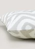 Grey Geometric Outdoor Cushion (43cm x 43cm) Image 2