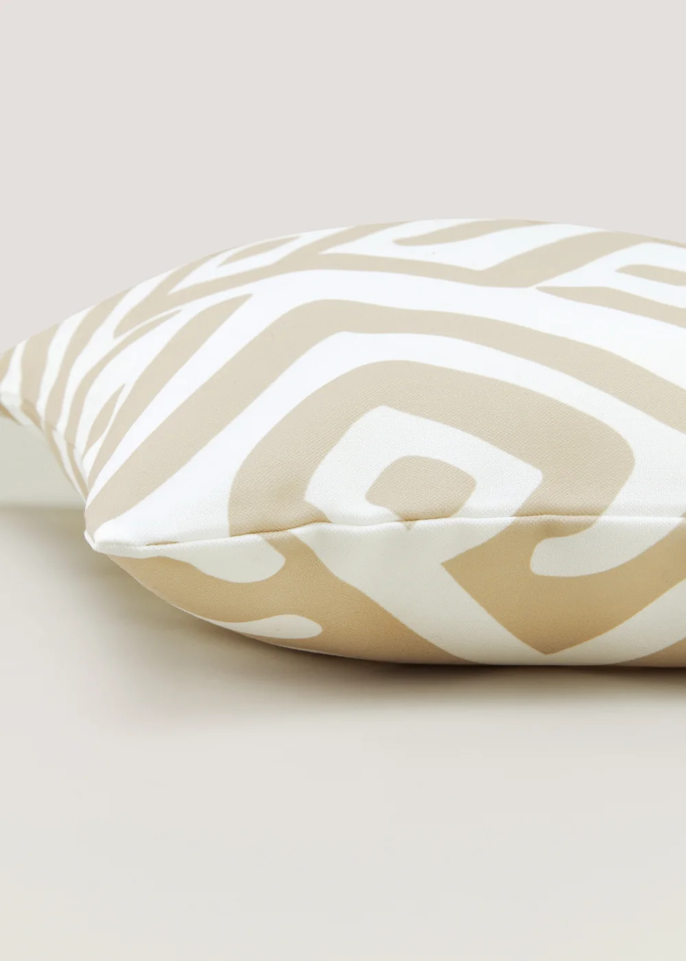 Beige Geometric Outdoor Cushion (43cm x 43cm) Image 2