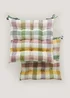 2 Pack Gingham Outdoor Seat Pads (40cm x 40cm) Image 1