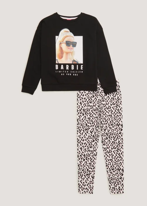 Girls Barbie Sweatshirt & Leggings Set (4-13yrs) - 4 Yrs Image 1