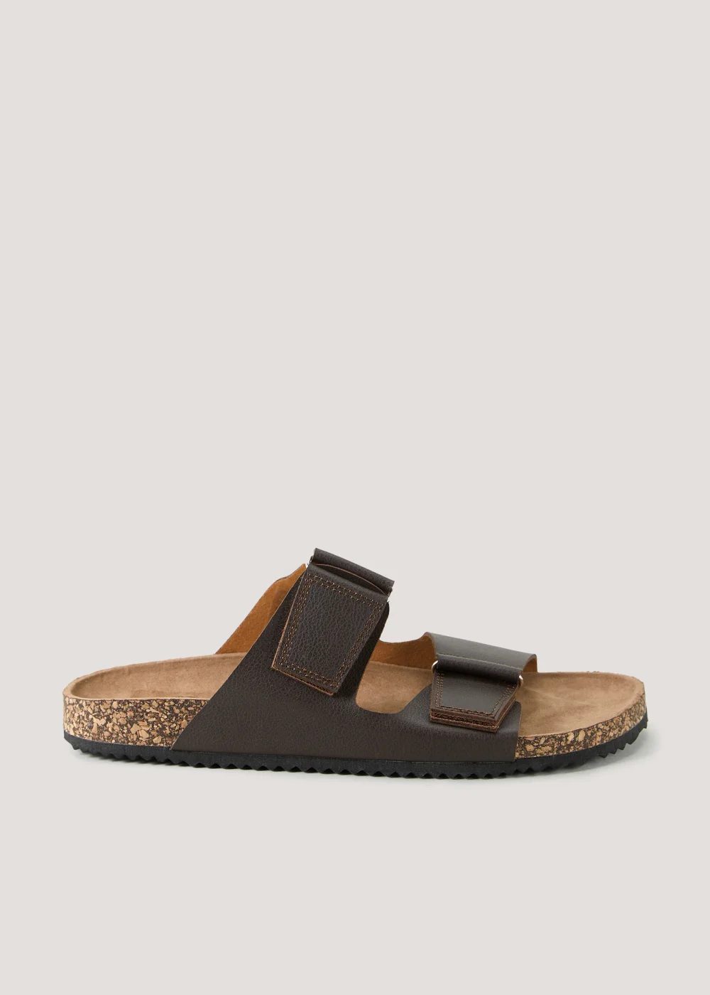 Brown Double Riptape Sandals - Size 6 Image 1