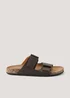 Brown Double Riptape Sandals - Size 6 Image 1