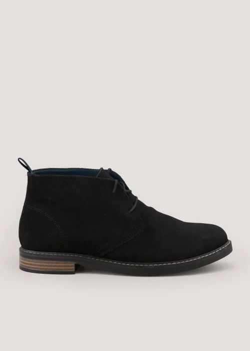 Navy Desert Boots - Size 6 Image 1