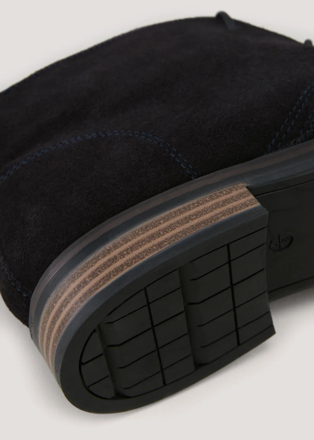 Navy Desert Boots - Size 6 Image 2