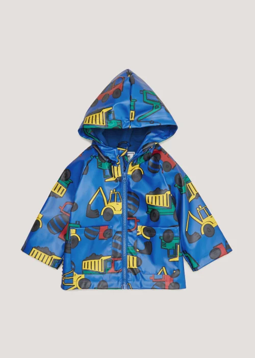 Boys Blue Truck PU Jacket (9mths-6yrs) - Age 9 - 12 Months Image 1