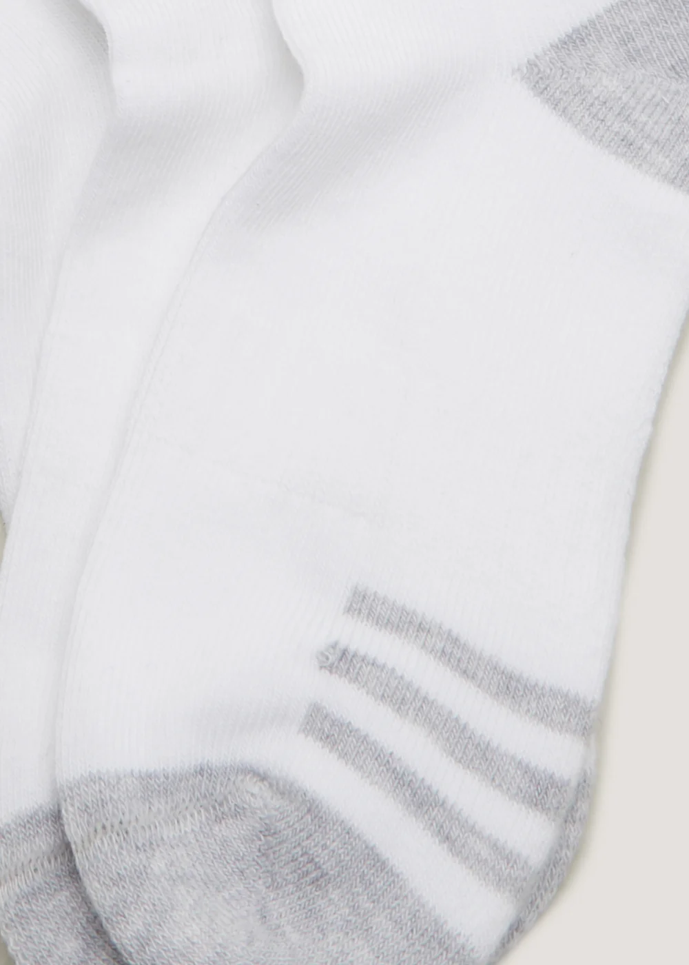 Boys 3 Pack White Sports Socks (Younger 6-Older 6.5) - 4-6.5 Image 2