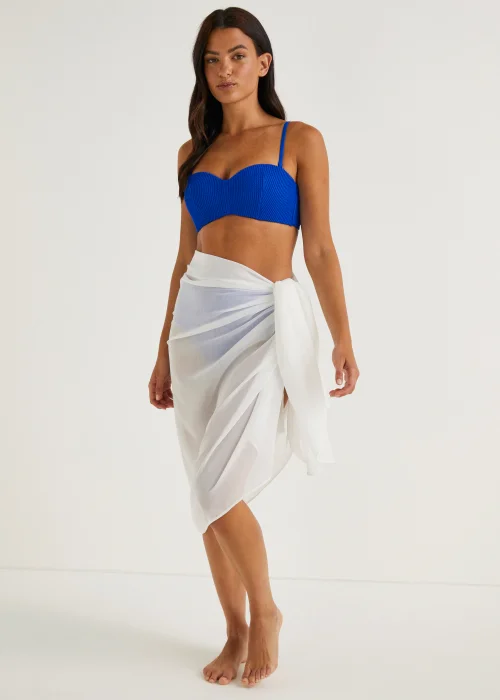 White Sarong - One Size Image 1