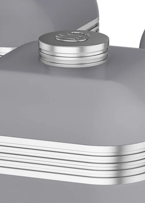 Swan 3 Pack Grey Retro Canisters Image 2