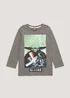 Boys Khaki Star Wars Yoda Long Sleeve T-Shirt (4-13yrs) - Age 4 Years Image 1