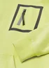 Boys Lime Oversized Hoodie (4-13yrs) - 7 Yrs Image 2