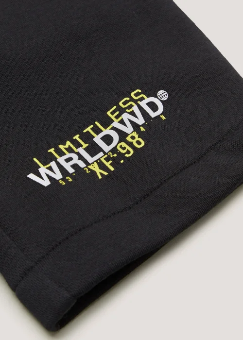 Boys Black Co-Ord Shorts (9mths-6yrs) - Age 4 Years Image 2