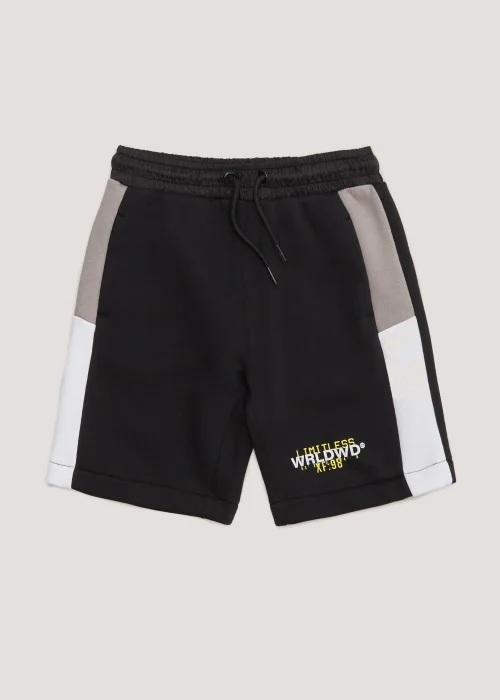 Boys Black Co-Ord Shorts (9mths-6yrs) - Age 4 Years Image 1