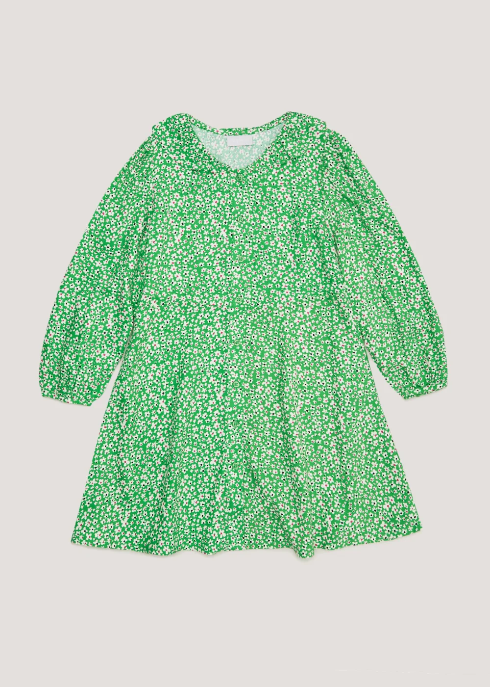 Girls Green Floral Dress (4-13yrs) - 4 Yrs Image 1