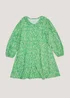 Girls Green Floral Dress (4-13yrs) - 4 Yrs Image 1