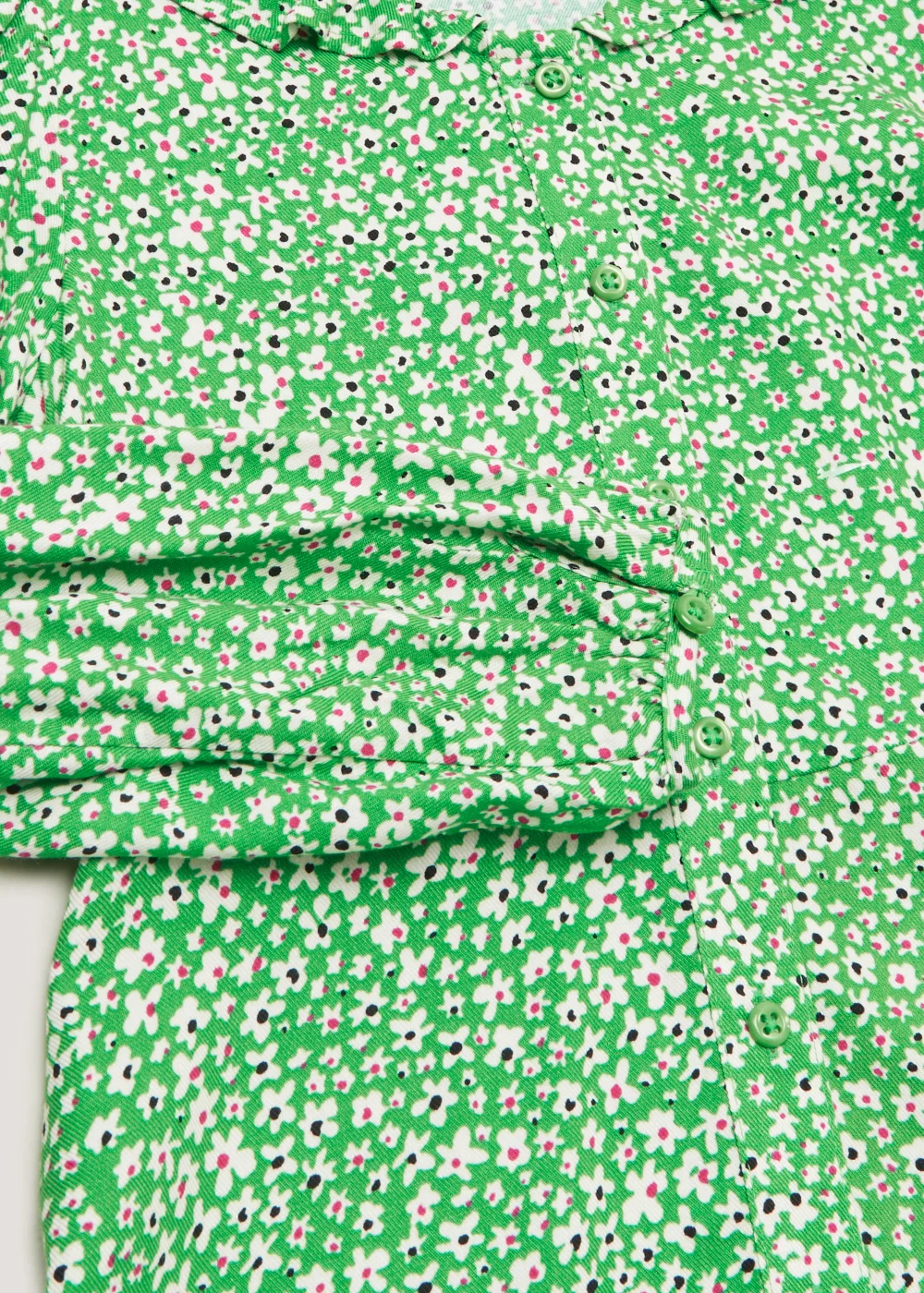 Girls Green Floral Dress (4-13yrs) - 4 Yrs Image 2