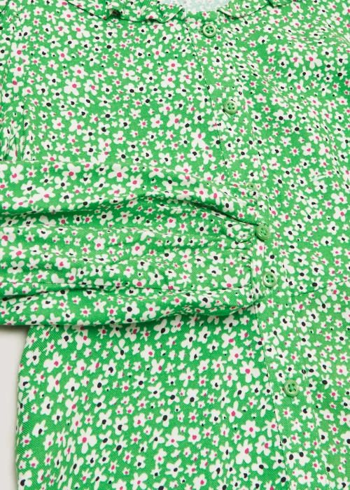Girls Green Floral Dress (4-13yrs) - 4 Yrs Image 2