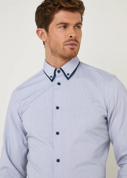 Taylor & Wright Blue Double Collar Shirt - Small Image 4