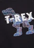 Boys 2 Pack Dinosaur T-Shirts (4-13yrs) - Age 4 Years Image 2