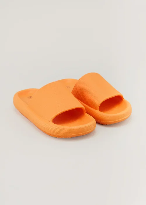 Girls Orange Chunky Sliders (Younger 10-Older 5) - Size 1 Image 1