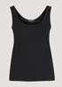 Papaya Curve Black Ribbed Vest Top - 18 Image 2