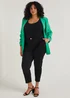 Papaya Curve Black Ribbed Vest Top - 18 Image 4