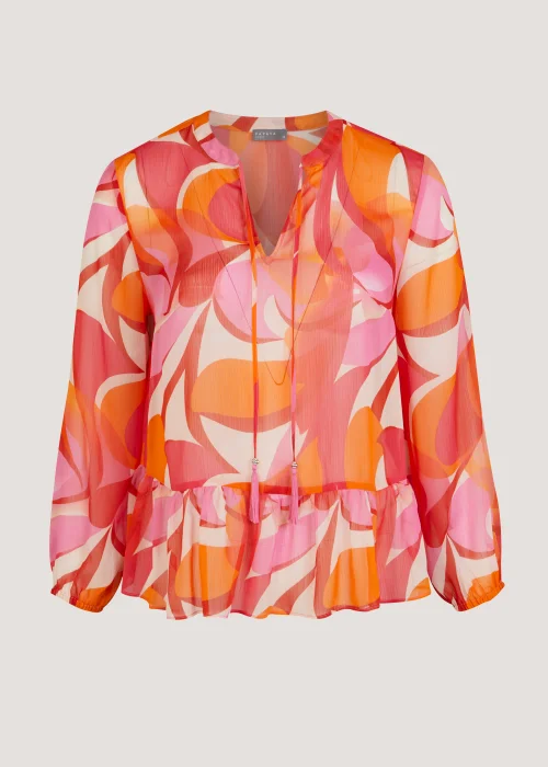 Papaya Curve Red Chiffon Blouse - Size 18 Image 2