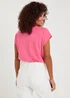 Pink Longline Essential T-Shirt - Small Image 3