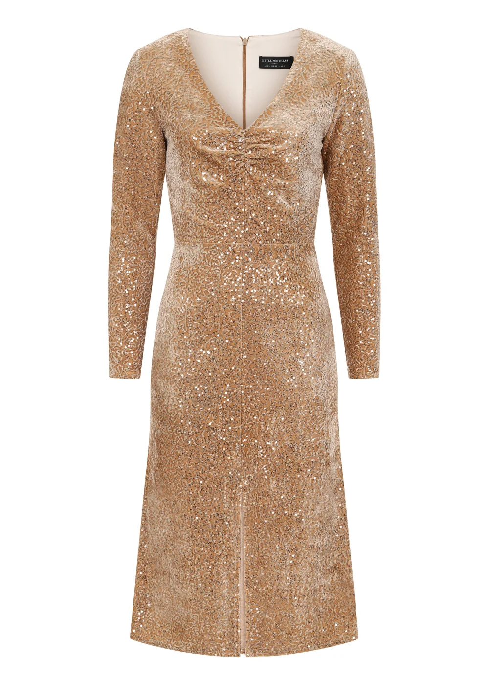 Little Mistress Sequin On Velvet Dress - 12 Image 2