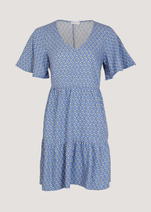 Blue Tiered Dress - 8 Image 3