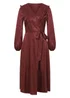 Little Mistress Red Satin Jacquard Maxi Dress - 12 Image 2