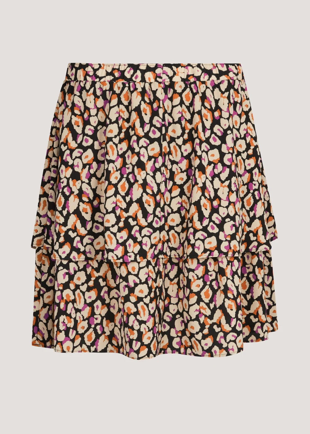 Multicoloured Double Tier Mini Skirt - Size 8 Image 4