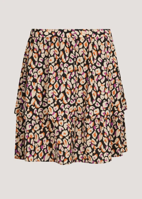 Multicoloured Double Tier Mini Skirt - Size 8 Image 4