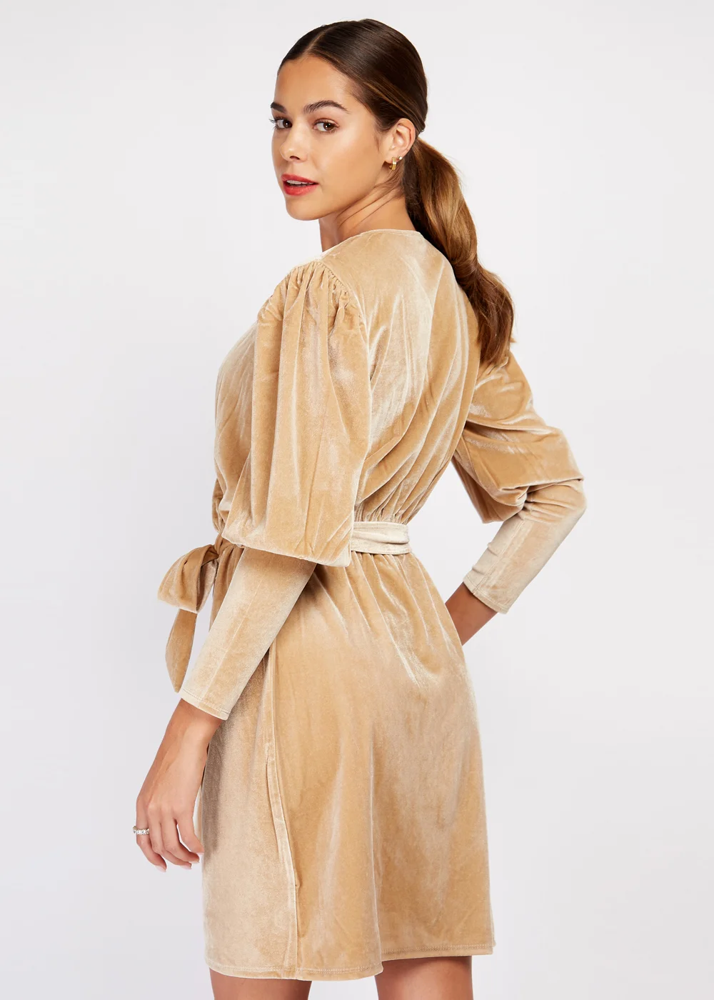 Girls on Film by Dani Dyer Champagne Mini Dress - 16 Image 3