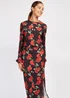 Girls on Film by Dani Dyer Black Floral Crepe Maxi Dress - 6 Image 4