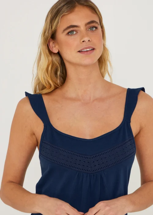 Navy Jersey Nightie - Small Image 2