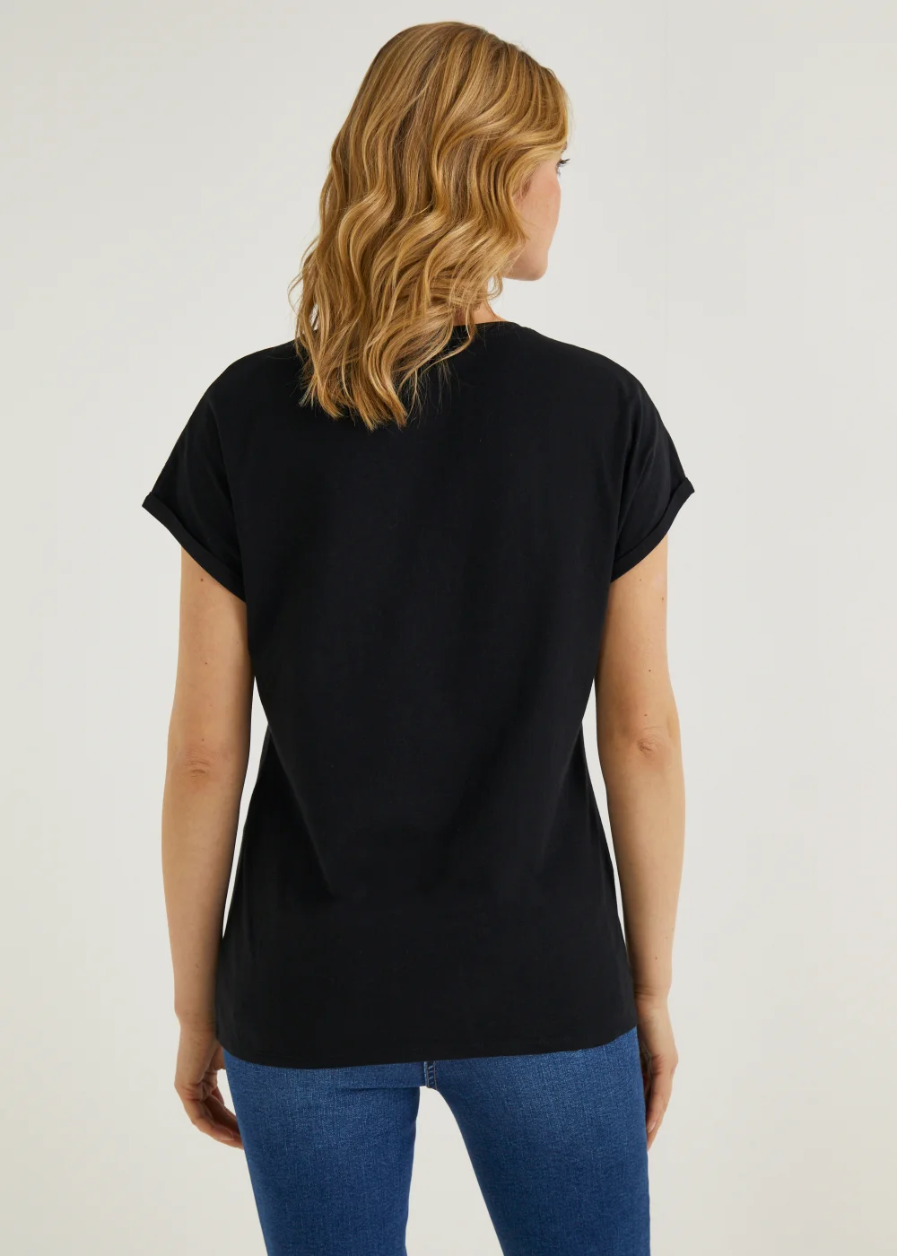 Black Love More Slogan T-Shirt - Small Image 3