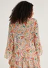 Pink Paisley Chiffon Tassel Co-Ord Blouse - 8 Image 5