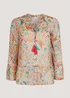 Pink Paisley Chiffon Tassel Co-Ord Blouse - 8 Image 4