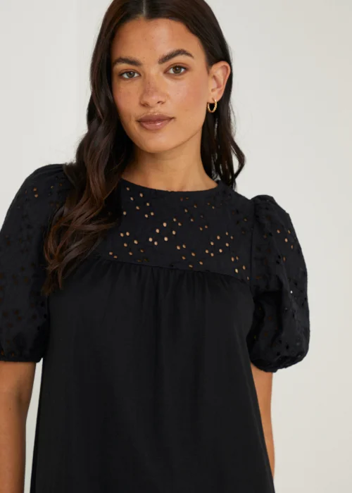 Black Shifley Jersey Midi Dress - 8 Image 3