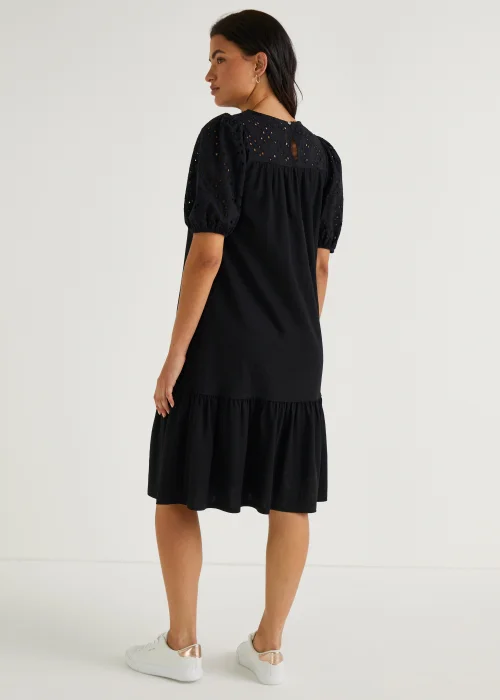 Black Shifley Jersey Midi Dress - 8 Image 5