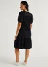 Black Shifley Jersey Midi Dress - 8 Image 5