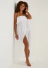 White Bandeau Beach Maxi Dress - XS Image 4