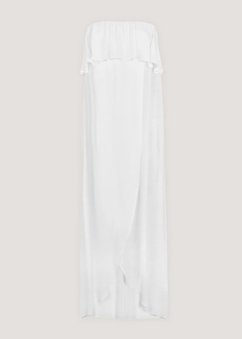White Bandeau Beach Maxi Dress - XS Image 2